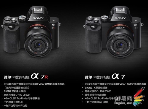 最高像素全幅微单相机 索尼A7R评测