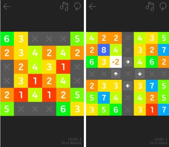 由10个数字组成的好玩益智游戏10