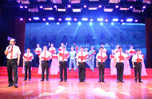 北湖區舉辦慶祝中國共産黨成立96周年紅色經典誦讀競賽